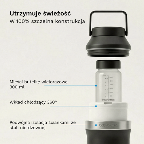 Przenośny cooler na mleko mamy 300ml - product thumbnail