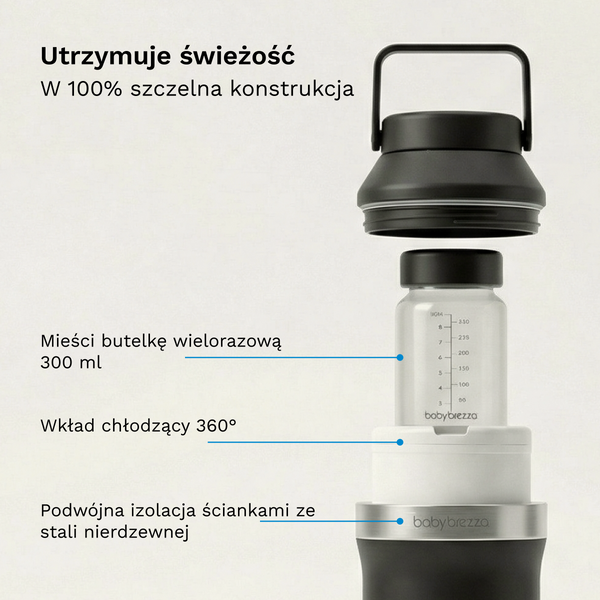 Przenośny cooler na mleko mamy 300ml - product thumbnail